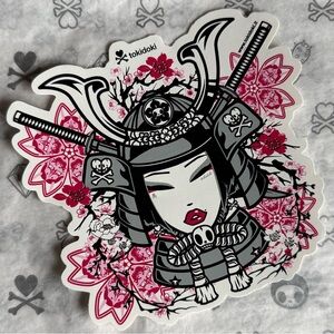 Tokidoki Samurai Girl ⚔️ Large Die Cut Vinyl Sticker